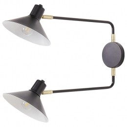 Beliani-KADASSA-Wandlamp-Zwart-Staal