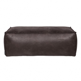 WOOODRodeoPoef-Eco-leder-Zwart