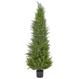 Beliani-CEDARTREE-Kunstplant-Groen-153cm-Synthetisch