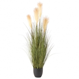 Beliani-PAMPASGRASS-Kunstplant-GroenWit-120cm-Plastic
