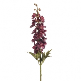 FleurdirectKunsttakDelphinium-BordeauxPaarsRood-Kunststof