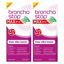 2xBronchostopMax8-in-1Hoestdrank120ml