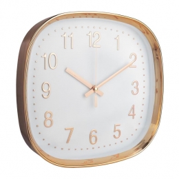 QUVIOWandklok-30cm-Rosegoudenwit