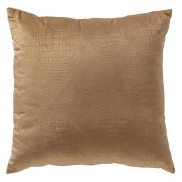 DutchDecorsierkussenCROCO-40x40cmTobaccoBrown
