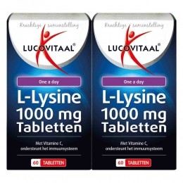 GratisVerzending2xLucovitaalL-Lysine1000mg60tabletten