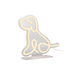 Leitmotiv-NeonLightSittingDog