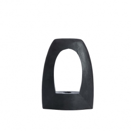 LightlivingTafellamp27x10x35cmCARINIhoutmatzwart