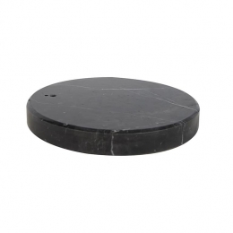 QAZQAMarmerenvoetzwartrondvoorbooglampXXL