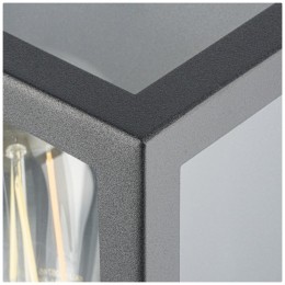 StellaPIRLEDwandlamp-bewegingssensor-schemerschakelaar-exclE27lichtbron-max60watt-IP44-Zwart-voorbuitenvoorbinnenenbuiten