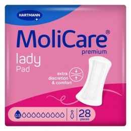 MolicarePremiumLadyPad05Druppels70mlAbsorptie28stuks