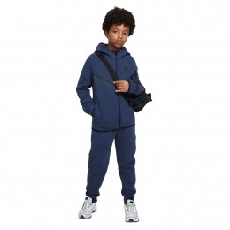NikeTechFleeceSportswearTrainingspakKidsDonkerblauwZwart