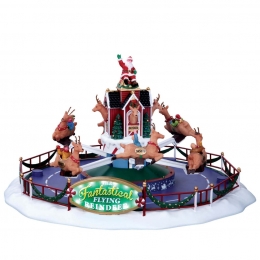 KerstfiguurReindeeronholidaywith45vadaptorLemax-Lemax