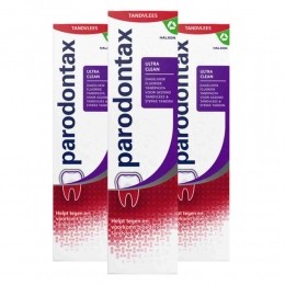 3xParodontaxTandpastabijBloedendTandvleesUltraClean75ml