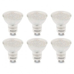 GU10LEDSpotSMD3WWarmWit6-Pack