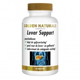 GratisVerzending2xGoldenNaturalsLeverSupportVegan60tabletten