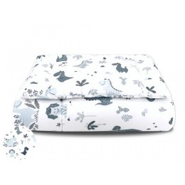 DekbedsetmetPrintDino135x100cmKussen40x60cm