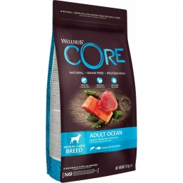4xWellnessCoreHondenvoerOceanZalm-Tonijn18kg