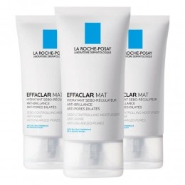 3xLaRochePosayEffaclarMatVochtinbrengendeGezichtscrme40ml