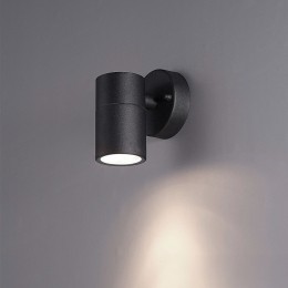 WandlampMason-IP44Spatwaterdicht-Muurlampvoorbinnenenbuiten-Incl4000KneutraalwitteGU10spot-Dimbaar-Industrilewandlamp-Zwart