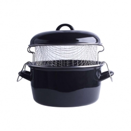 EmailleFrituurpanMetMand24cm