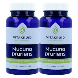 GratisVerzending2xVitakruidMucunaPruriens400mg60vegacapsules