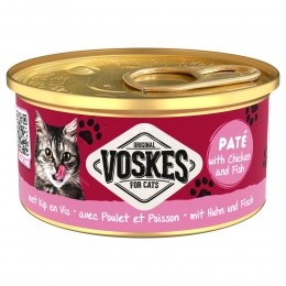24xVoskesKattenvoerNatPatKipVis85gr