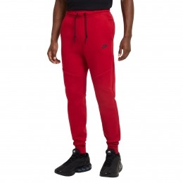 NikeTechFleeceSportswearJoggingbroekRoodZwart