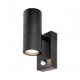 Blendawandlamp-4000Kneutraalwit-Bewegingsmelderenschemerschakelaar-Zwart-IP44spatwaterdicht-UpDownlightvoorbuitenvoorbinnenen