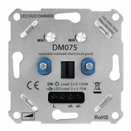 LEDDuoDimmerinbouw-2x3-75Watt-Faseafsnijding
