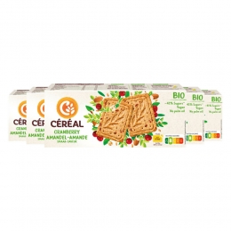 6xCralHealthyBioCakeKoekjeCranberryAmandelen132gr