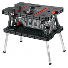 Keter237005InklapbareWerkbank-ZwartRood-Draagcapaciteit450Kg