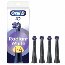 6xOral-BOpzetborstelsiORadiantWhiteZwart4stuks