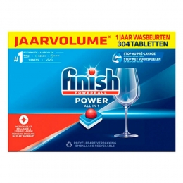 4xFinishPowerAll-in-1VaatwastablettenRegular76stuks