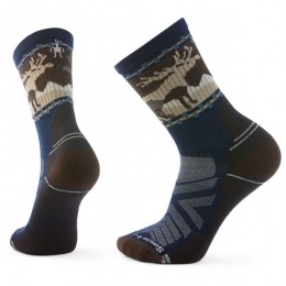Smartwool-HikeLightCushionMountainMooseCrewSocks-WandelsokkenmaatLzwart