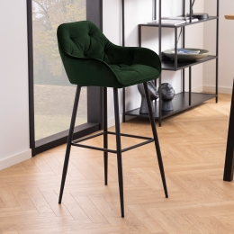 BendtBarkrukLorenVelvet-ForestGreenzithoogte79cm