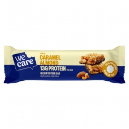 8xWeCareHighProteinBarCaramelAlmond45gr