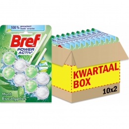 10xBrefToiletblokPowerActivProNatureMuntEucalyptus2stuks