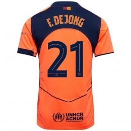 NikeFCBarcelonaFrenkiedeJong21DerdeShirt2025-2026