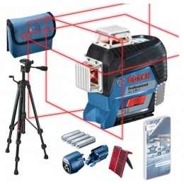 BoschGLL3-80C12VLi-IonAccuLijnlaser4x15-V-LR6AABT150Statief