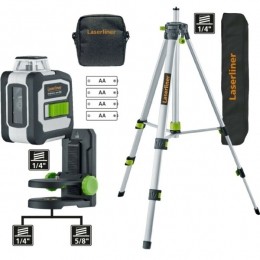 LaserlinerCompactLine-LaserG360KruislijnlaserSetInclStatiefInTas-2Lijnen-30m-Groen-Bluetooth