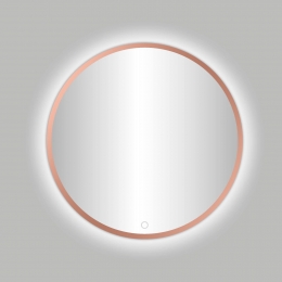 BadkamerspiegelBestDesignVenetieLyonLEDVerlichting60x60cmRondMatRoseGoud