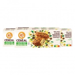 3xCralMiniCakesmetstukjesChocoladeGlutenvrijenLactosevrij230gr