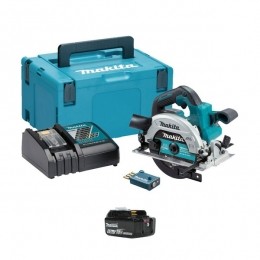 MakitaDHS661RTJU18VLi-IonAccuCirkelzaagSet2x50AhAccuInMbox-165mm-Koolborstelloos
