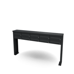 Multiboxbrievenbus5breed2hoogzwartIIGeroba-Geroba