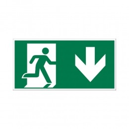 Bord15x30cmVluchtwegNaarbenedenPickup-Pickup