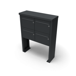 Multiboxbrievenbus2breed2hoogzwartIIGeroba-Geroba