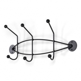 SPINDERDESIGNBARATO2Wandkapstok-Zwart