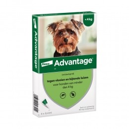AdvantageAntiVlooiendruppels40Hond15-4kg4pipetten