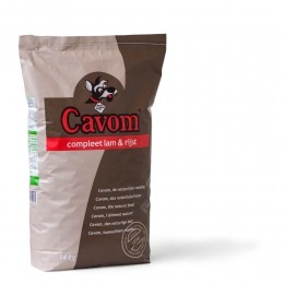 2xCavomCompleetHondenvoerDroogLam-Rijst14kg