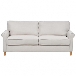 Beliani-RONNEBY-Driezitsbank-Lichtbeige-Polyester